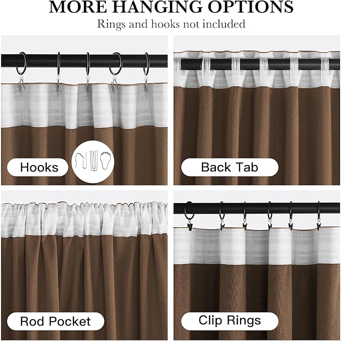 NICETOWN Bronze Fall Velvet Curtains 84 inch Length for Nursery and Kitchen, Room Darkening Heat Blocking Drapes for Bedroom, Pleat Tape with Back Tab Design Home Decoration, 52" W x 84" L, 2 Panels