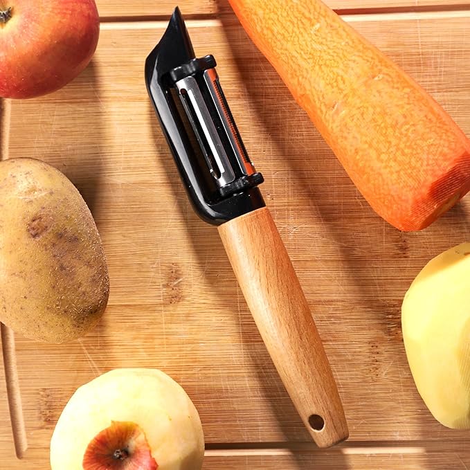 Vegetable Peeler Stainless Steel Potato Peeler,3 In 1 Julienne Peeler I-Shaped Kitchen Peeler for Cucumber Veggie Carrot Fruit