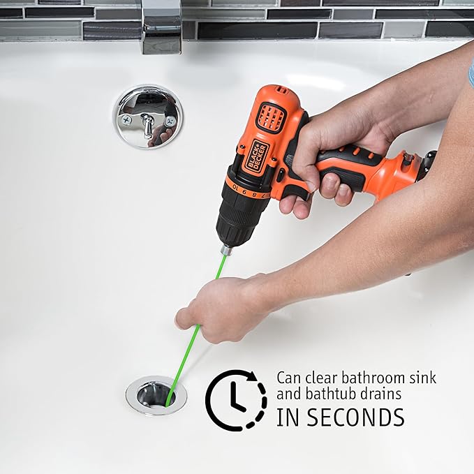 SinkShroom Hair Catcher, Matte Black Bathroom Sink Drain Protector, Hair Snare - Comes with 4 DrainShroom Toss Disposable Drain Snakes