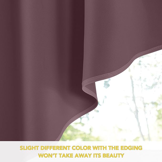 NICETOWN Swag Curtains for Living Room, Room Darkening Short Window Curtains for Kitchen Elegant Waterfall Curtain Shades for Kids Nursery Baby Room, 2 Panels, 36" x 63" x 18" per Panel, Dry Rose