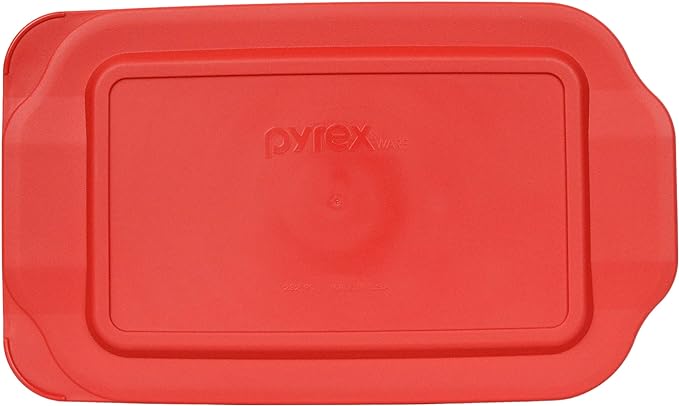 Pyrex 232-PC 2qt Red Food Storage Replacement Lid (4-Pack) - Made in USA