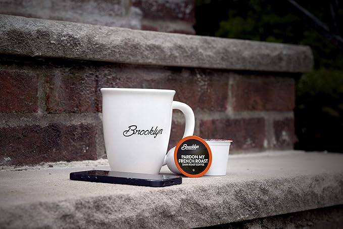 Brooklyn Beans French Roast Gourmet Coffee Pods - Compatible with Keurig K Cup Brewers Including 2.0 Machines, 40 Count, Dark Roast and Intense