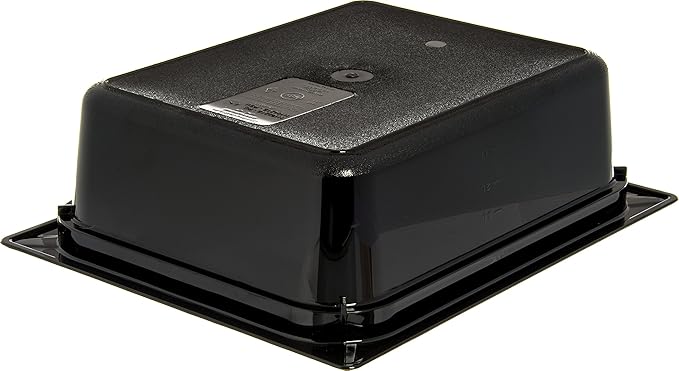 Carlisle FoodService Products 10221B03 StorPlus Half Size Food Pan, Polycarbonate, 4" Deep, Black