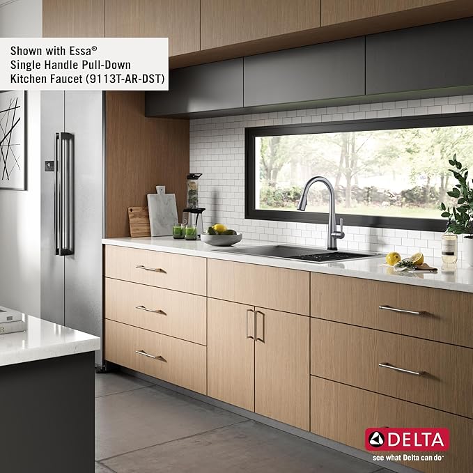 DELTA FAUCET DELTA Rivet 33-Inch Workstation Kitchen Sink Drop-In Top Mount 16 Gauge Stainless Steel Single Bowl with WorkFlow Ledge and Chef’s Kit of 5 Accessories, 95A931-33S-SS