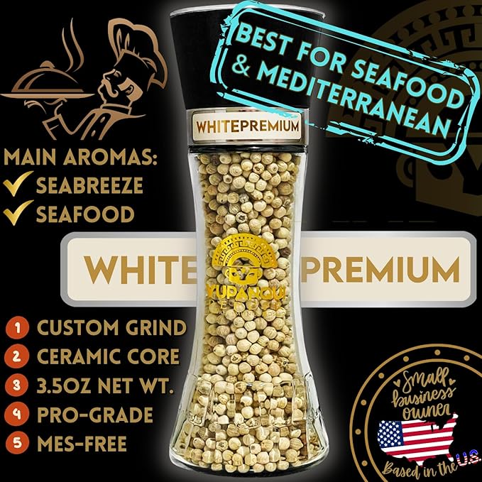 3-Pack Yupanqui Pepper Mills FOR SEAFOOD