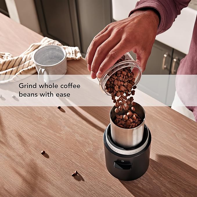KitchenAid Go™ Cordless Blade Grinder - battery sold separately, KBGR100, Black Matte