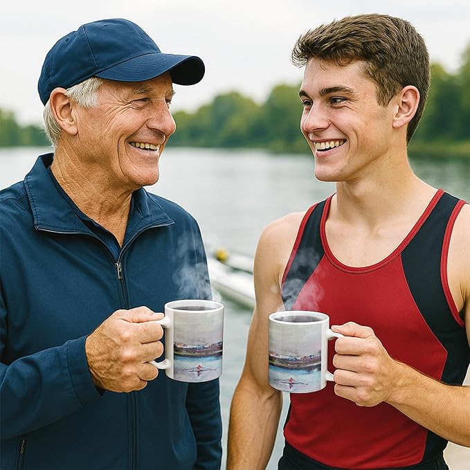 Rowers Mug - 11oz Ceramic Coffee Cup - Unique Rowing-Themed Gift Microwave & Dishwasher Safe - Personalized Crew Team Present for Birthday, Christmas, Appreciation