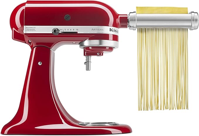 KitchenAid KSMPCA Pasta Cutter Attachment Set (2 Piece), One Size, Silver