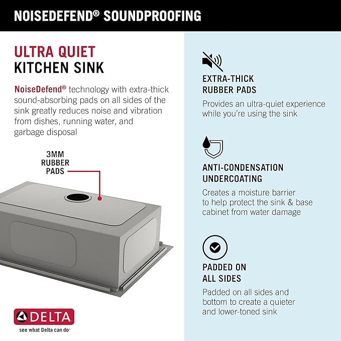 DELTA FAUCET Delta Rivet 30 Inch Black Stainless Steel Drop-In Top Mount 16 Gauge Workstation Kitchen Sink Single Bowl in PVD Gunmetal Finish with WorkFlow Ledge and Accessories, 95A9031-T30S-GS