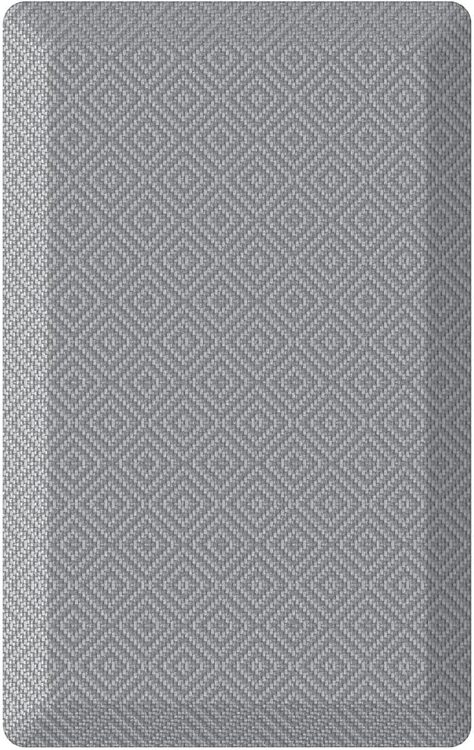 Ophanie Kitchen Mats for Floor, 3/4 inch Thick, 17x28 Anti Fatigue Cushioned Mat, Kitchen Rugs, Waterproof, Comfort Ergonomic Standing Mat for Office, Home, Sink, Grey Non-Slip Ridged Bottom