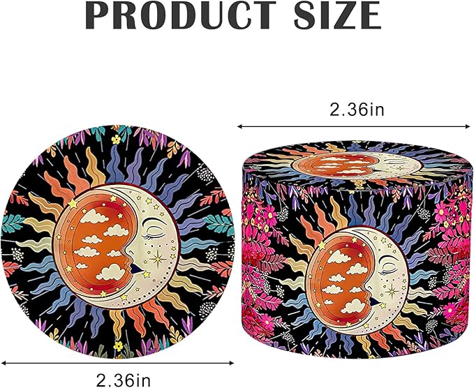 2.5 Inch Boho Grinder, Large Spice Grinder（The Sleeping Moon Pattern）