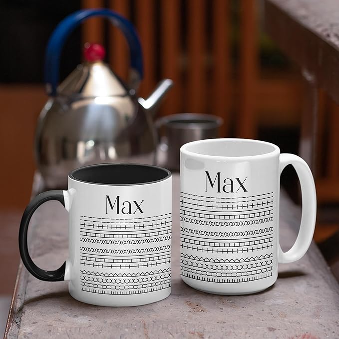 FK This Sht Funny Personalized Mug for Dad - Gifts For Fathers Day, Birthday, Christmas, Funny Daddy Hidden Message Cutsom Cup Gift From Daughter Son, Unique Ceramic Coffee Mug