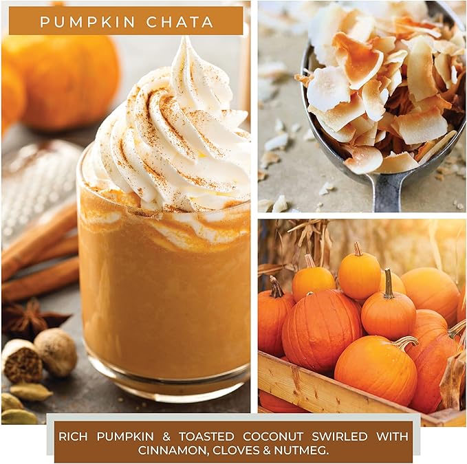 A Cheerful Giver - Pumpkin Chata - 34oz Papa Scented Candle Jar with Lid - Keepers of the Light - 155 Hours of Burn Time, Gift for Women, Orange