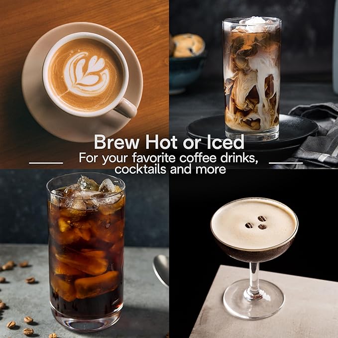 De'Longhi Eletta Explore Espresso Machine with Cold Brew, Hot & Cold Milk Frother - 50+ Recipes, Built in Grinder, User Profiles, Smartphone Compatible with Bean Adapt Technology for Ideal Extraction