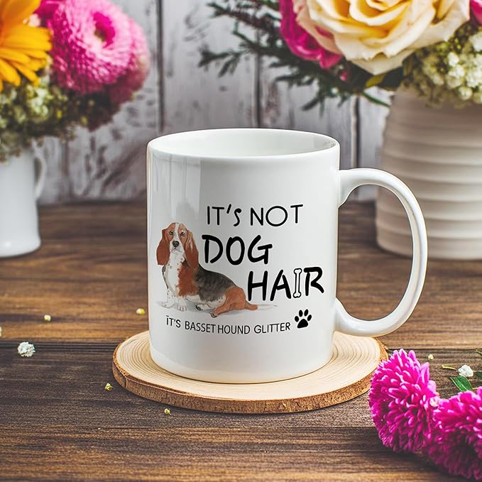 Basset Hound Mug - Dog Mom Coffee Mug for Women, Basset Hound Gifts