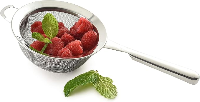 Norpro KRONA Stainless Steel Double Mesh Strainer, 7"