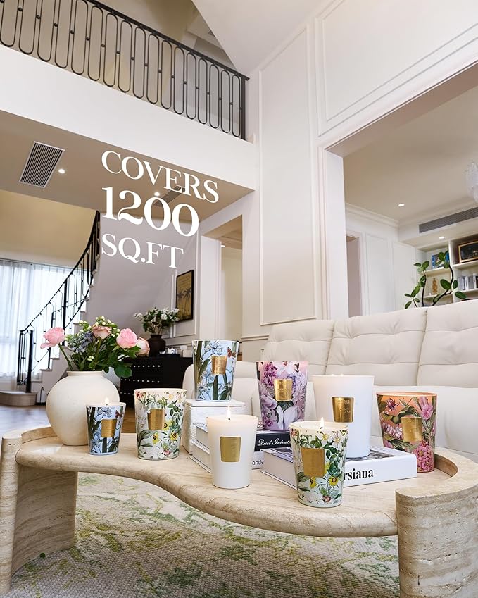 M&SENSE Fudgy Cocoa Brownie Scented Candle Home Decor, Natural Soy Wax,14.1oz 60 Hours Long Lasting Slow Burning, Aromatherapy Fall Winter Candle, Festival Christmas Thanksgiving Housewarming Gifts