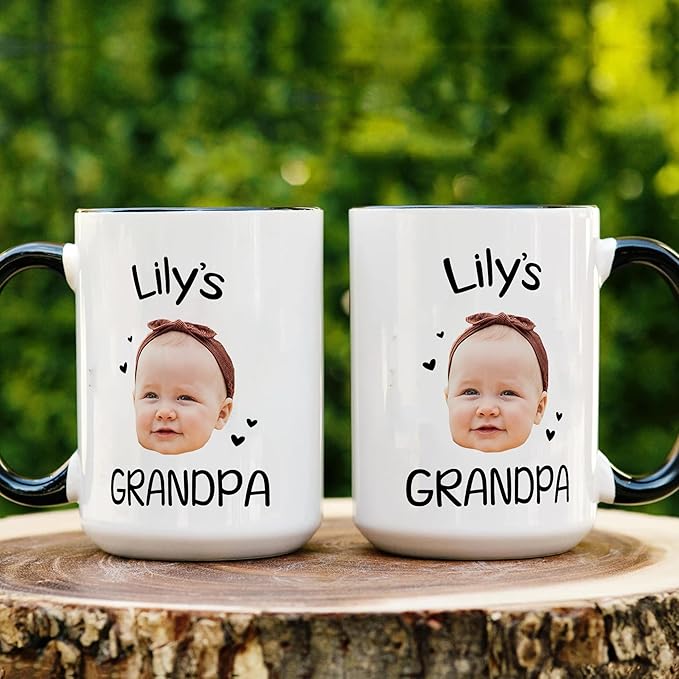 Personalized Dad to Papa Mug - Custom Est Year Coffee Mug for New Grandpa - First Time Grandfather Gift - Custom Grandparent - Keepsake for Him