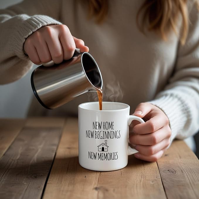 New Home Gifts Coffee Mug, Best Housewarming Gifts, House Warming Gifts New Home House, Homeowner Householder Ceramic Coffee Mugs 11 oz