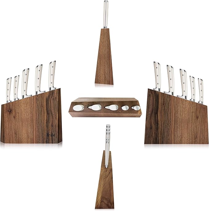Cangshan S1 Series 59663 6-Piece German Steel Forged Knife Set, Walnut