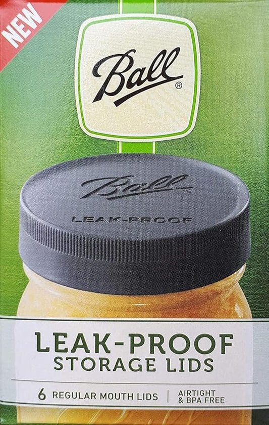 Ball Mason Jar Leak-Proof Lids, Regular Mouth, 6 CT (Pack of 8)