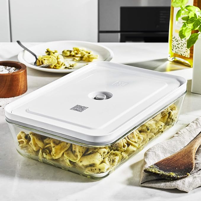 ZWILLING Fresh & Save 32pc Vacuum Starter Set, Vacuum Sealer Machine Set, Sous Vide Bags, Meal prep, Airtight Food Storage Containers Glass