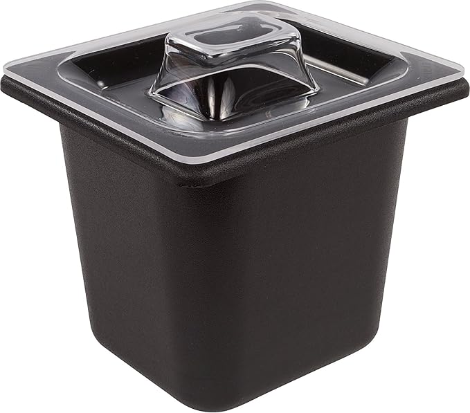 Carlisle CM110403 Coldmaster ABS Sixth-Size Food Pan, 6.84 x 6.25 x 5.91", Black