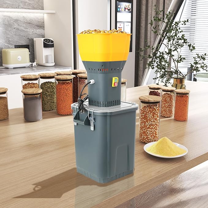30L Grain Mill Grinder, 1000W 30L/7.9 Gallons Capacity, Feed Grinder Corn Crusher for Home Farm, Electric Corn Wheat Grain Feed Spices Ginder Mill with 5 Sieves 1 Wrench