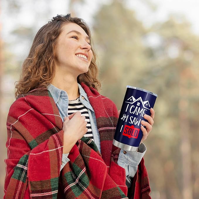 Christmas Realtor Gifts - Real Estate Agent & Closing Gifts for Women & Men, Realtor Supplies - 20oz Tumbler