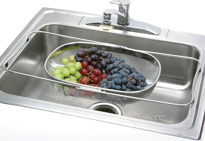 Norpro Stainless Steel Over-Sink Strainer