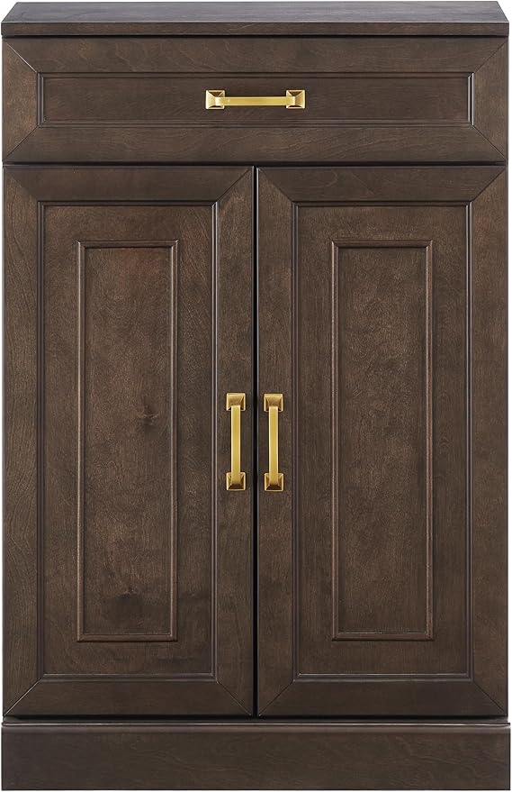 Crosley Furniture Stanton Pantry Storage Cabinet with Shelves, Kitchen, Dining, or Laundry Room, Coffee