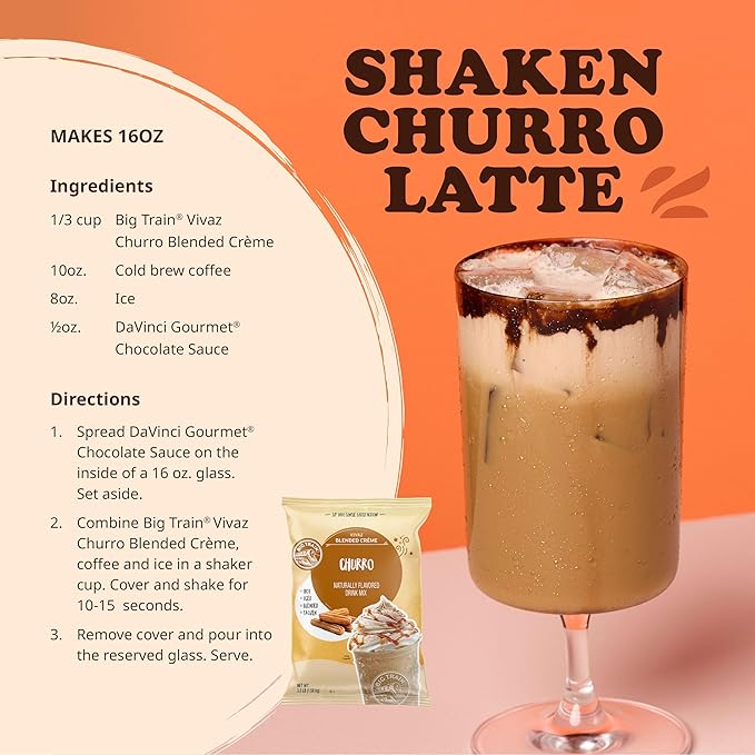 Big Train Vivaz Churro Blended Crème Beverage Mix, 3.5 Pound (Pack of 1)
