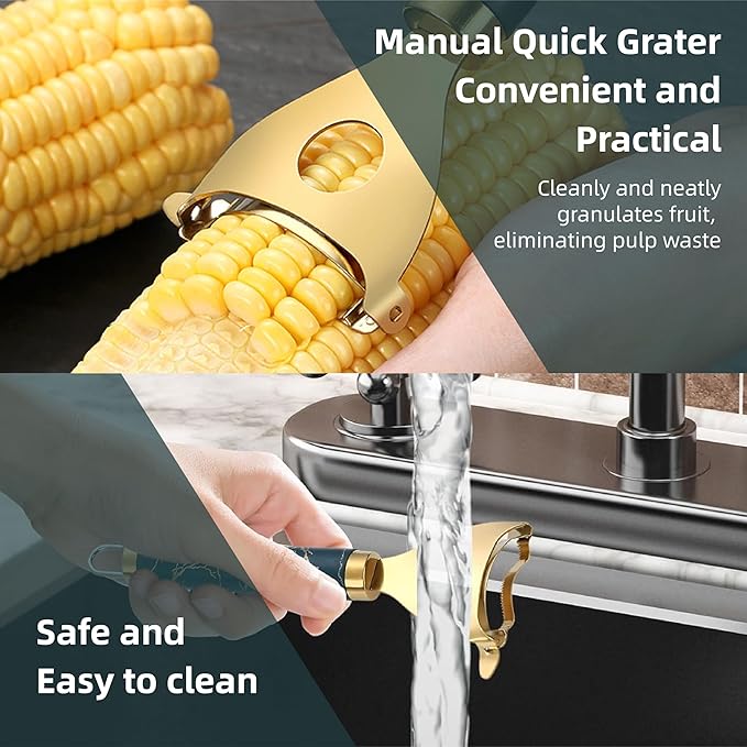 2pc Corn Prep Peeler,Corn stripper for corn on the cob remover tool,Corn Stripper Cob Stripper Tool,Corn planer Cob Cutter kernels,Kitchen Remover Tool Cutter Kernels Effortless Fast Time-Saving