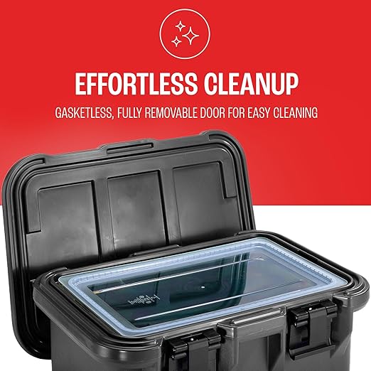 Cambro Insulated Food Pan Carrier - 6 Inch Deep Hotbox and Food Warmer for Catering & Transport - Top Load S-Series (Black)