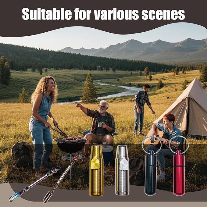 Portable Spice Dispenser, Leak-proof Metal Spice Jar, Mini Kitchen Spice Set, Sealed Storage Container for Spices during Travel and Outdoor Camping (16)