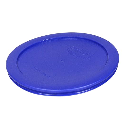 Pyrex 7201-PC 4-Cup Cadet Blue Food Storage Replacement Lid (6-Pack) - Made in USA