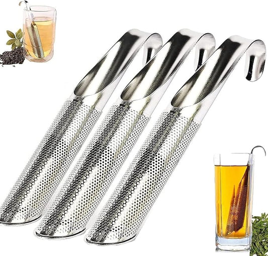 3PCS Stainless Steel Tea Diffuser & Strainers, Long-handle Filters for Loose Leaf Tea, Coffee, Spices