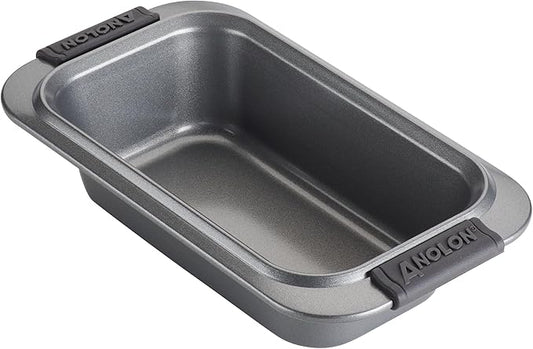 Anolon - 54709 Anolon Advanced Nonstick Bakeware/Baking/Loaf Pan with Grips, 9 Inch x 5 Inch, Gray