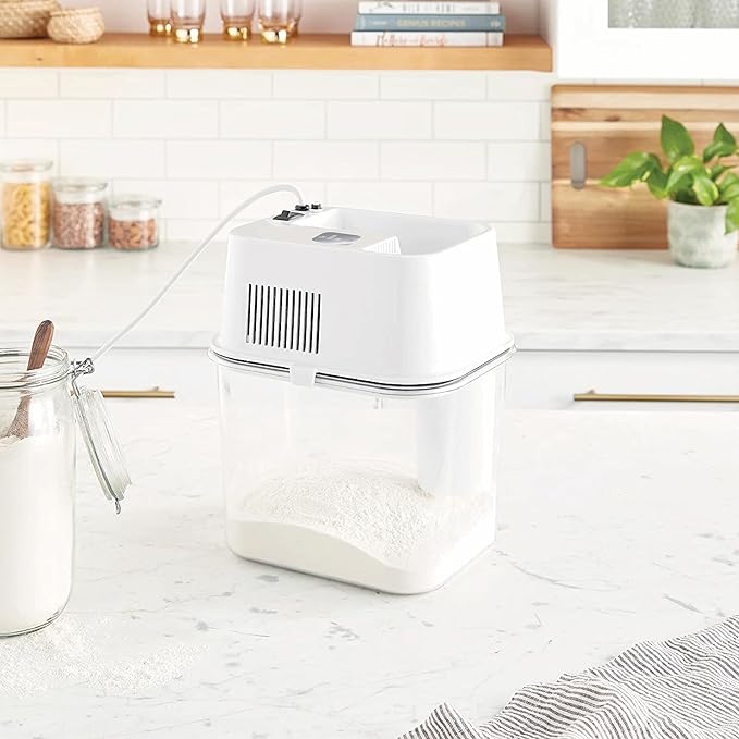 The Kitchen Mill Electric Grain Mill - High Speed Wheat, Corn, & Grain Grinder, Flour Mill - Assembled in the USA - Stainless Steel Milling Chamber