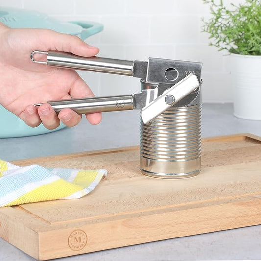 Martha Stewart Sprucedale Stainless Steel Heavy Duty Can Opener – Durable and Easy-to-Use Manual Kitchen Tool for Effortless Opening