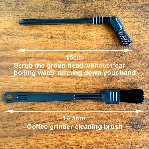 Waterproof Espresso Scale with Timer, 1000g x 0.1g, Portafilter Weighing Plate, Coffee Bean Dosing Cup, Spray Bottle, RDT Tool Set, Barista Cleaning Brushes & Batteries Included