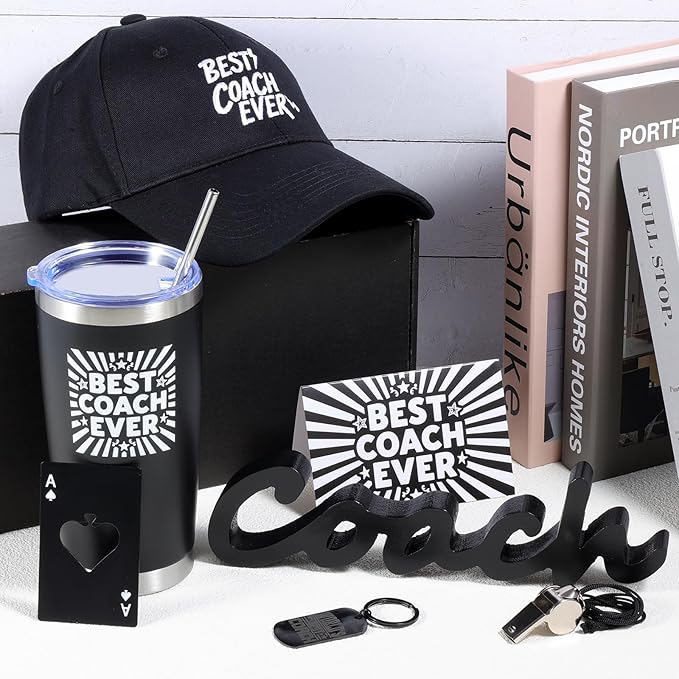 VAIPI Coach Gifts for Men Women Best Coach Ever Tumbler Gifts Thank You Gift for Coaches Christmas Birthday Appreciation Gift Basket for Football Basketball Softball Baseball Coaches