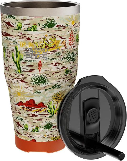 BOTE MagnePod Drinkware MagneTumbler includes Lid with Straw Drink Tumbler Magnetically attaches to Compatible SUPs Kayaks Floats Hangouts 32 oz Multiple Colors