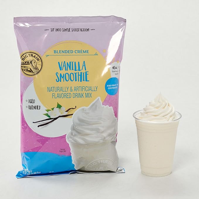 Big Train Vanilla Smoothie Blended Crème Beverage Mix, 3.5 Pound (Pack of 1)
