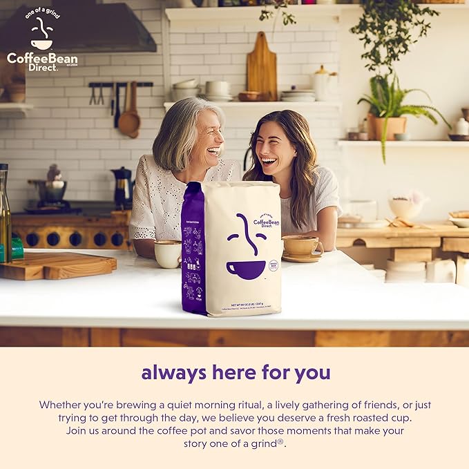Coffee Bean Direct Medium Roast Espresso, Whole Bean Coffee, Medium Roast, 2.5 Pound Bag (Pack of 1)