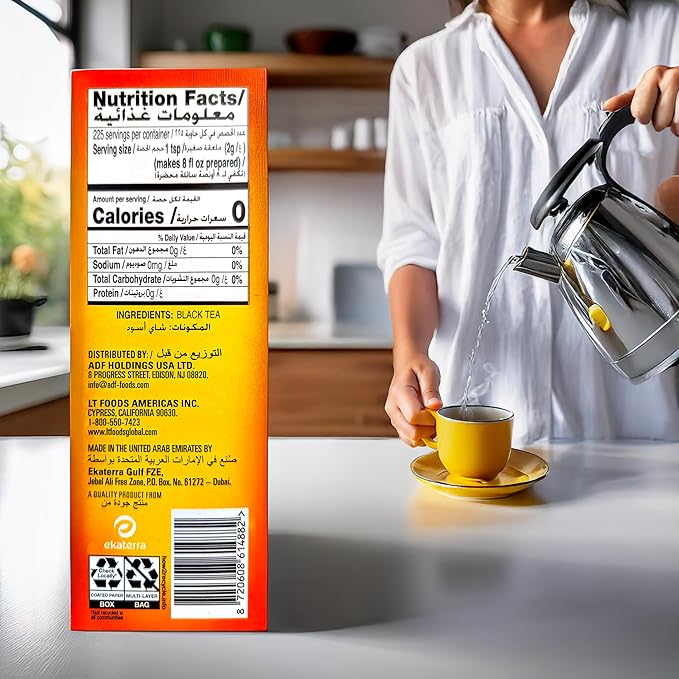 Lipton Yellow Label Finest Blend | Loose Tea | Premium Tea | Compatible for Everyday Use | Suitable for Chai Lovers | 450 Grams (Pack of 6)