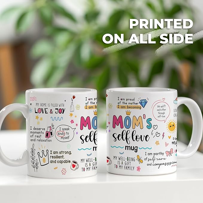 Mothers Day Gifts for Mom Mugs, Mama Coffee Mug with Inspirational Quote, Cute Mama Mugs for Daily Tea and Coffee, Coffee Mug for Mom Affirmations, Best Moms Cup Gift from Daughter, Son