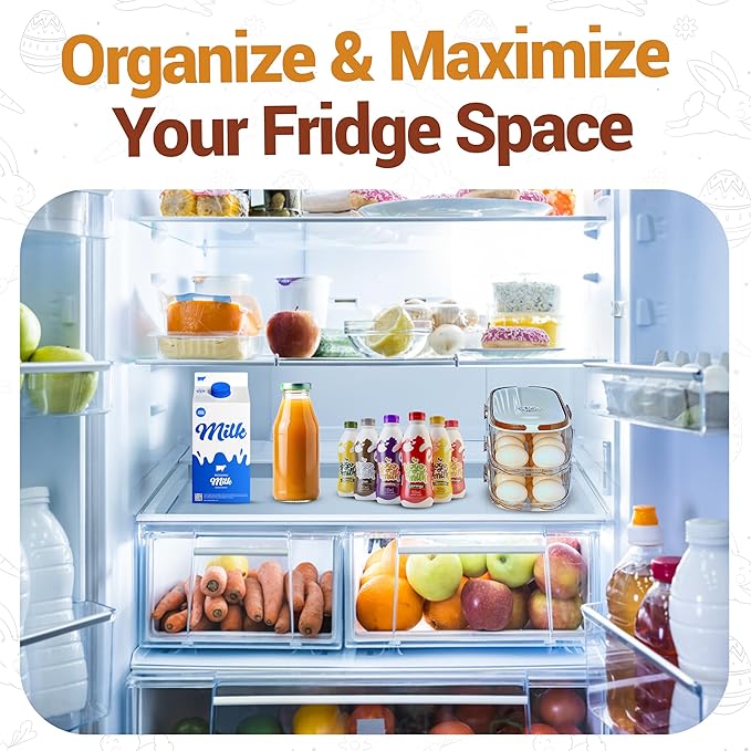 Auto Rolling Egg Holder for Fridge
