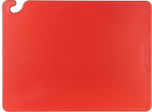 San Jamar - CB182412RDGR Cutting Board, 18x24, Red, 18" x 24" x 0.5" (CB182412RD)