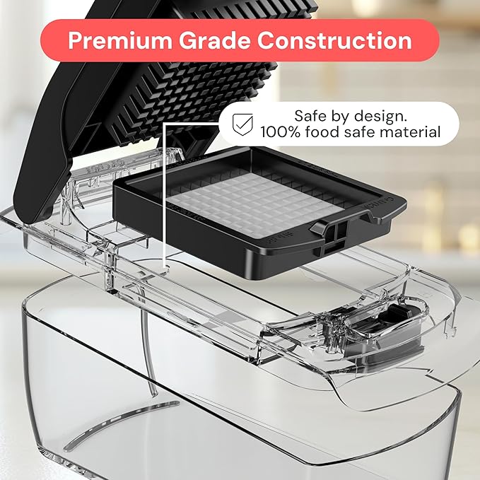 Fullstar The Original Pro Chopper - Vegetable Chopper and Spiralizer, Food Chopper with Container, Fruit Slicer, Kitchen Gadgets & Gifts, Home Essentials (4 in 1, Clear)